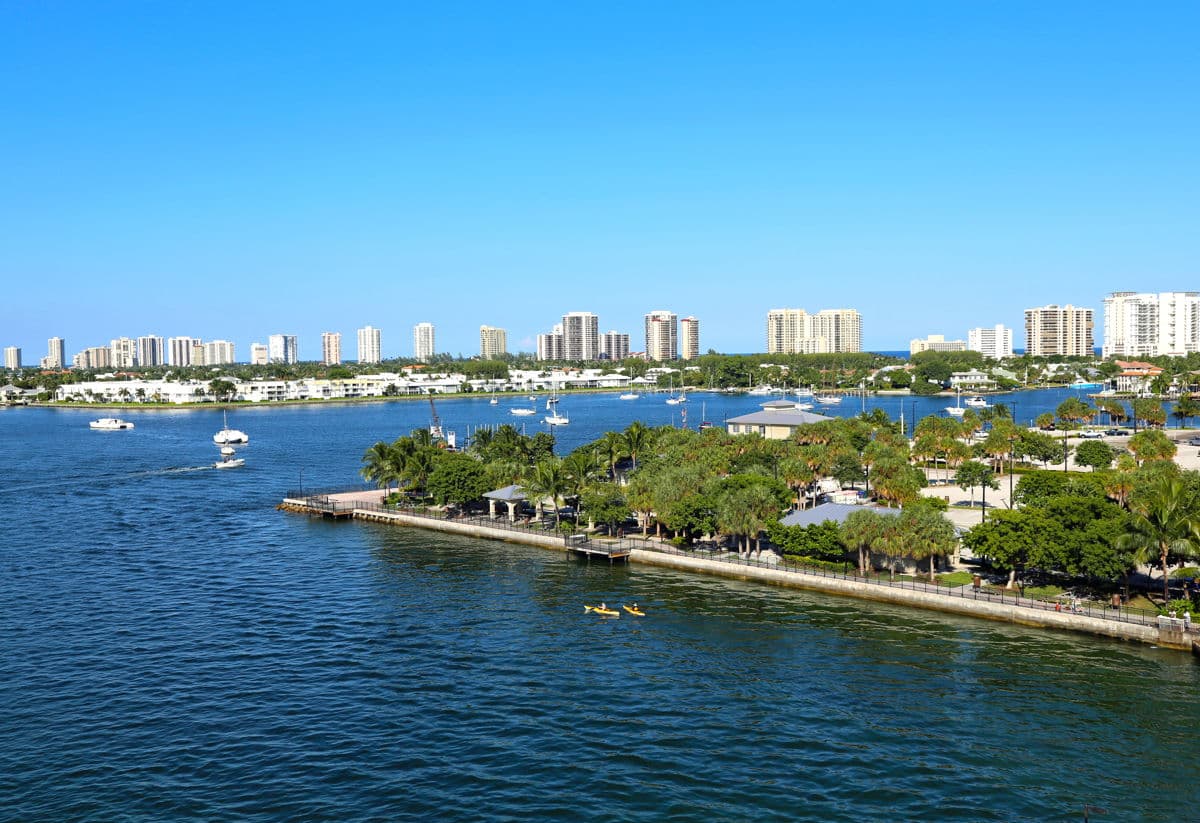skyview of RIVIERA BEACH